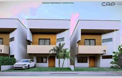 Imagem: A casa em condomínio possui 3 Dormitórios, 4 Banheiros, 143m²