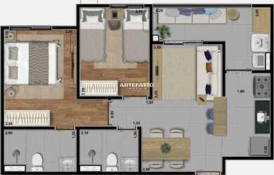 Imagem 16: Apartamento com 2 dormitórios no São Francisco em Passos/MG