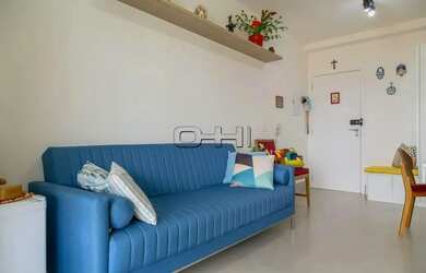 Imagem: O apartamento possui 1 Dormitório, 1 Banheiro, 1 Vaga na garagem