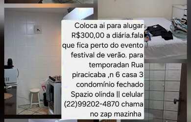 Imagem 1: Alugo para temporada. Acomodam 4 pessoas, 1 Vaga na garageme2 Dormitórios