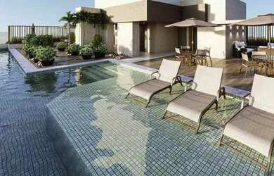 Imagem: O apartamento e possui 1 Dormitório, 1 Banheiro, 1 Vaga na