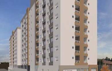 Imagem: O apartamento possui 2 Dormitórios, 1 Banheiro, 1 Vaga na garagem