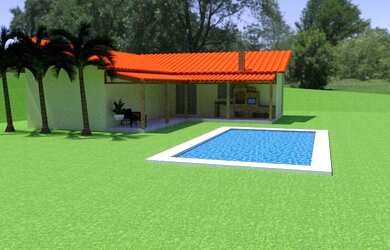 Imagem: A casa em condomínio possui 3 Dormitórios, 2 Banheiros, 3