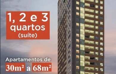 Imagem: O apartamento possui 1 Dormitório, 1 Banheiro, 1 Vaga na garagem