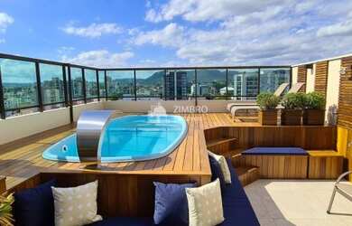 Imagem: O apartamento na cobertura possui 4 Dormitórios, 3 Banheiros