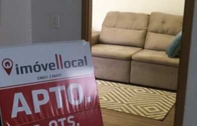 Imagem: O apartamento possui 2 Dormitórios, 1 Banheiro, 1 Vaga na garagem