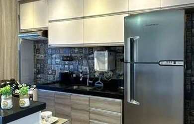 Imagem: O apartamento possui 2 Dormitórios, 1 Banheiro, 1 Vaga na garagem