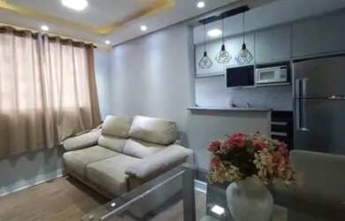 Imagem: O apartamento possui 2 Dormitórios, 1 Banheiro, 1 Vaga na garagem