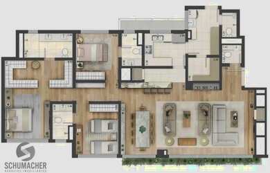 Imagem 4: PORTO NOBRE vende THE PARK, com 3 suítes, no bairro Rio Branco