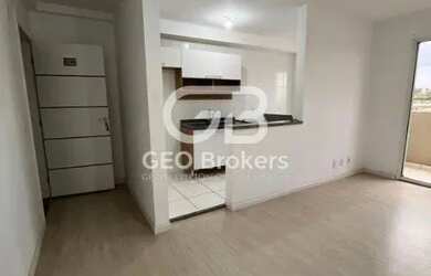 Imagem: O apartamento possui 2 Dormitórios, 1 Banheiro, 1 Vaga na garagem