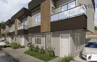 Imagem: A casa em condomínio possui 3 Dormitórios, 2 Banheiros, 2