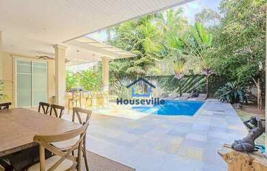 Imagem: A casa em condomínio possui 4 Dormitórios, 4 Banheiros, 2