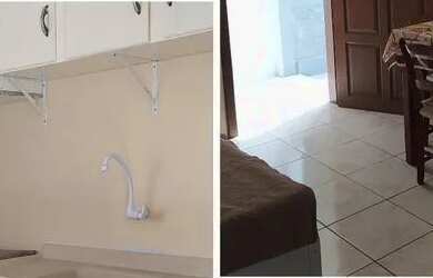 Imagem: O apartamento possui 1 Dormitório, 1 Banheiro, 40m² de Área