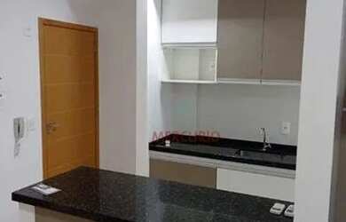 Imagem: O apartamento possui 1 Dormitório, 2 Banheiros, 1 Vaga na garagem