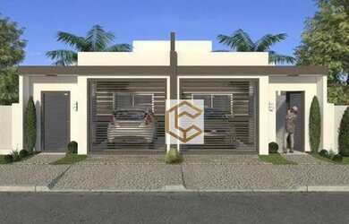 Imagem: A casa possui 3 Dormitórios, 2 Banheiros, 4 Vagas na garagem