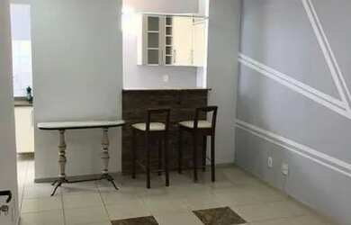 Imagem 2: Apartamento com quarto, sala, cozinha, banheiro e pequena área de serviço