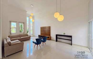 Imagem: A casa em condomínio para alugar possui 3 Dormitórios, 2 Banheiros