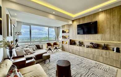 Imagem: O apartamento na cobertura possui 3 Dormitórios, 4 Banheiros