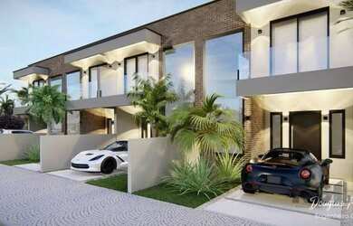 Imagem: A casa possui 3 Dormitórios, 2 Banheiros, 1 Vaga na garagem