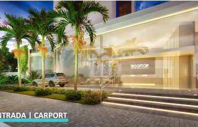 Imagem: O apartamento possui 1 Dormitório, 1 Banheiro, 1 Vaga na garagem