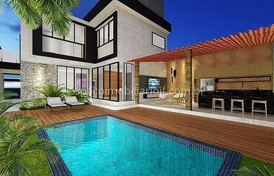 Imagem: A casa possui 3 Dormitórios, 4 Banheiros, 2 Vagas na garagem