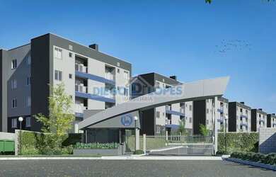 Imagem: O apartamento possui 2 Dormitórios, 1 Banheiro, 1 Vaga na garagem