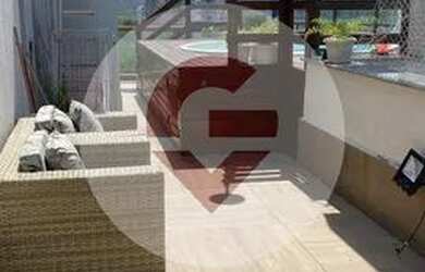 Imagem: O apartamento na cobertura possui 3 Dormitórios, 2 Banheiros