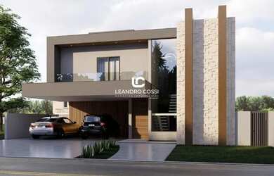 Imagem 3: Casa e venda com 4 suítes e piscina e vista para o lago no Condomínio Fazenda Palmeiras Im