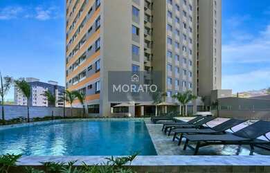 Imagem: O apartamento possui 2 Dormitórios, 1 Banheiro, 1 Vaga na garagem