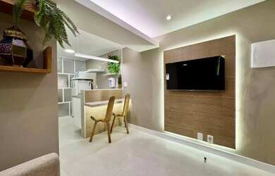 Imagem: O apartamento possui 1 Dormitório, 1 Banheiro, 32m² de Área