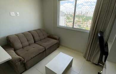 Imagem: O apartamento possui 1 Dormitório, 1 Banheiro, 1 Vaga na garagem