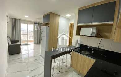 Imagem: O studio possui 1 Dormitório, 1 Banheiro, 1 Vaga na garagem