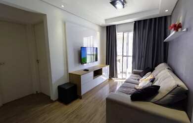 Imagem: O apartamento possui 2 Dormitórios, 1 Banheiro, 1 Vaga na garagem