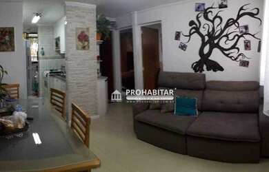 Imagem: O apartamento possui 2 Dormitórios, 1 Banheiro, 1 Vaga na garagem