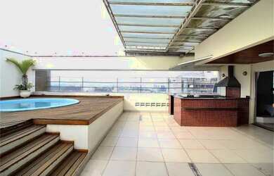 Imagem: O apartamento na cobertura possui 5 Dormitórios, 5 Banheiros