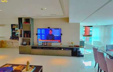 Imagem: O apartamento possui 3 Dormitórios, 4 Banheiros, 4 Vagas na