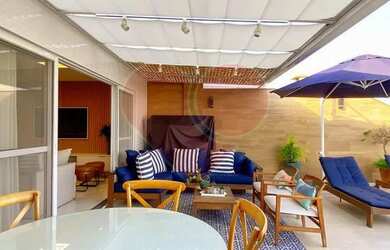 Imagem: O apartamento na cobertura possui 3 Dormitórios, 3 Banheiros