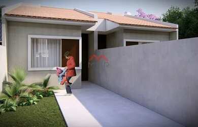 Imagem: A casa possui 2 Dormitórios, 1 Banheiro, 1 Vaga na garagem