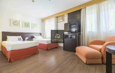 Imagem: O studio possui 1 Dormitório, 1 Banheiro, 1 Vaga na garagem