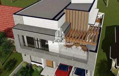 Imagem: A casa possui 3 Dormitórios, 4 Banheiros, 4 Vagas na garagem