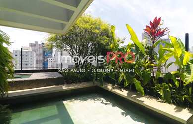 Imagem: O apartamento na cobertura possui 3 Dormitórios, 5 Banheiros