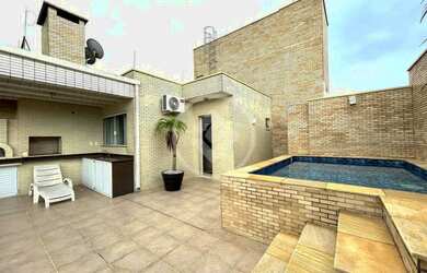 Imagem: O apartamento na cobertura possui 3 Dormitórios, 3 Banheiros