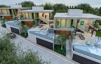 Imagem: A casa em condomínio possui 4 Dormitórios, 5 Banheiros, 4