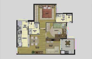 Imagem 12: Apartamento à venda, 53 m² por R$ 340.000,00 - Vila Tibiriçá - Santo...