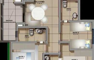 Imagem 5: Eliana - Apartamento Duplex com 3 dormitórios à venda, 188 m² por R$...