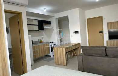 Imagem: O studio possui 1 Dormitório, 1 Banheiro, 32m² de Área, Imóvel