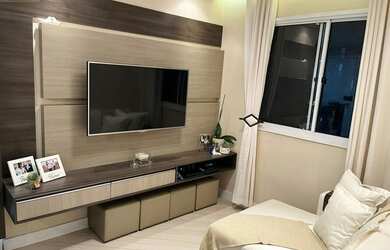 Imagem: O apartamento e possui 2 Dormitórios, Suítes, 1 Banheiro