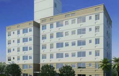 Imagem: O apartamento possui 2 Dormitórios, 1 Banheiro, 1 Vaga na garagem