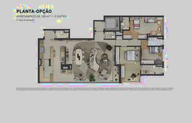 Imagem 2: Panamby - São Paulo/SP. Piscina, Churrasqueira, 186m² de Áreae4 Vagas...