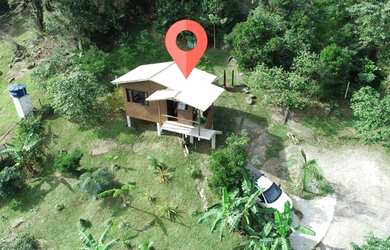 Imagem: A casa possui 2 Dormitórios, 2 Banheiros, 2 Vagas na garagem